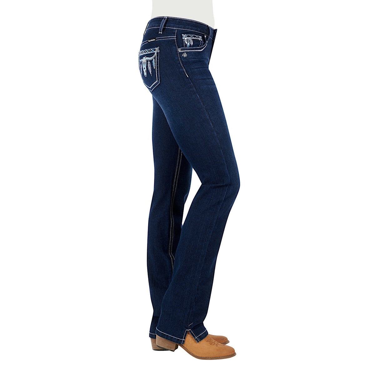 Pure Western Women’s Raina Straight Leg Jean-Old Indigo