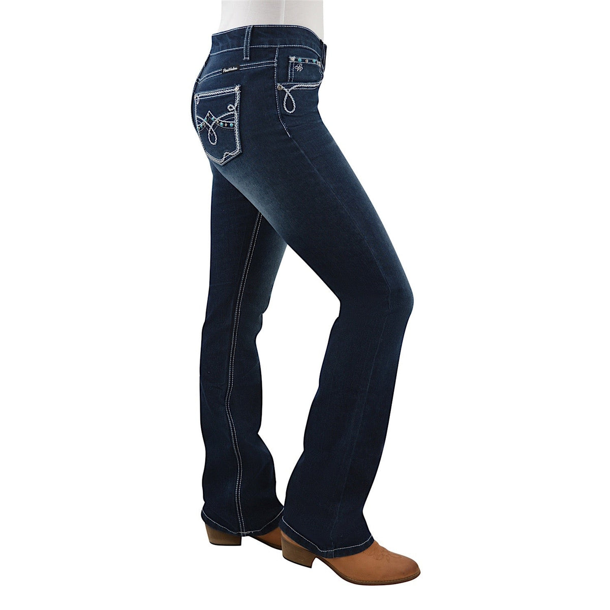 Pure Western Women’s Rhian Boot Cut Jean 34’’ Leg Darkest Night