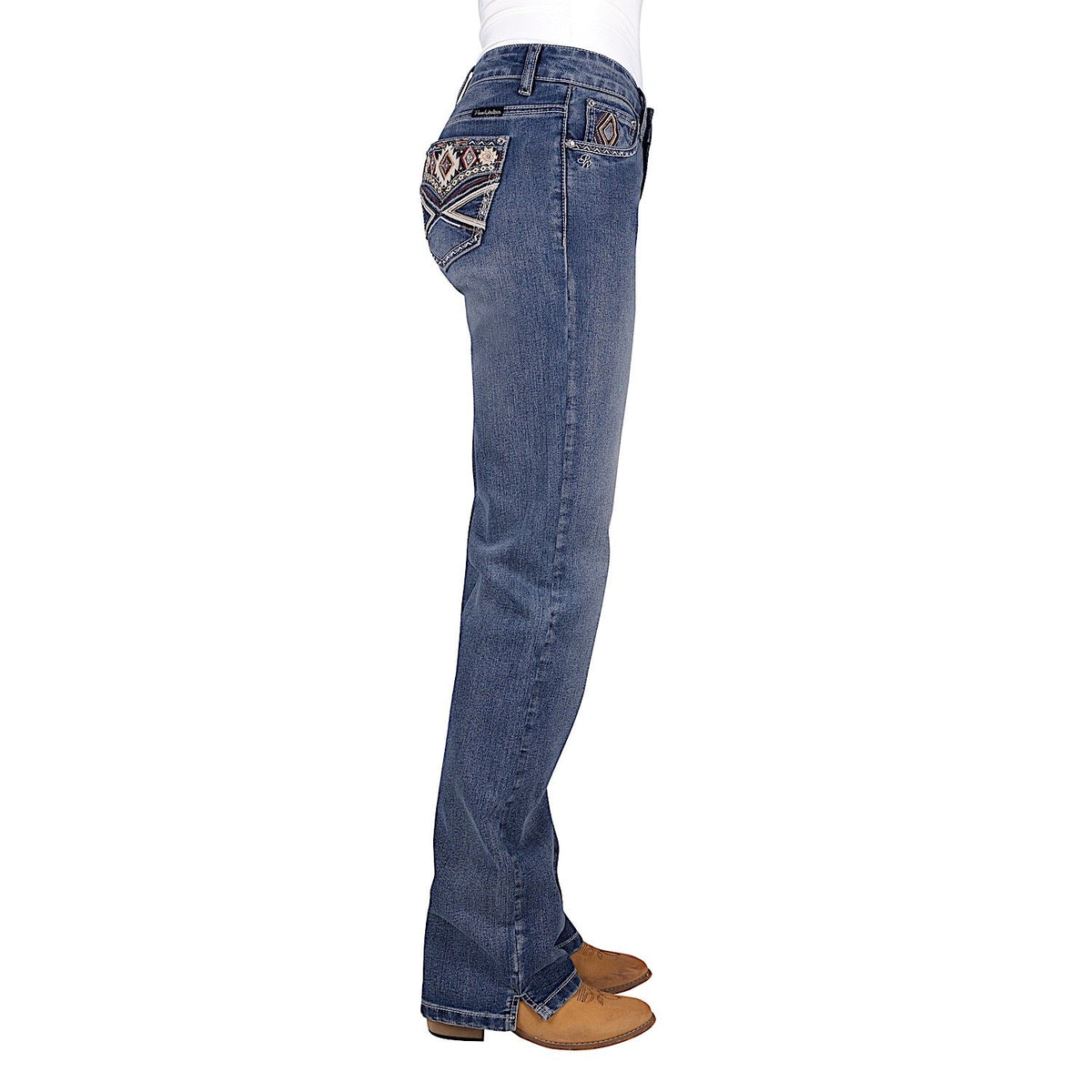 Pure Western Women’s Rue Straight Leg Jean 34’’ Leg - Moonshine