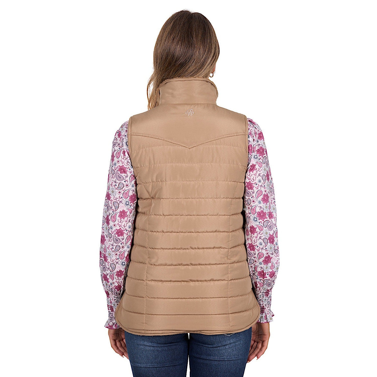 Pure Western Women’s Sherri Reversible Vest - Tan