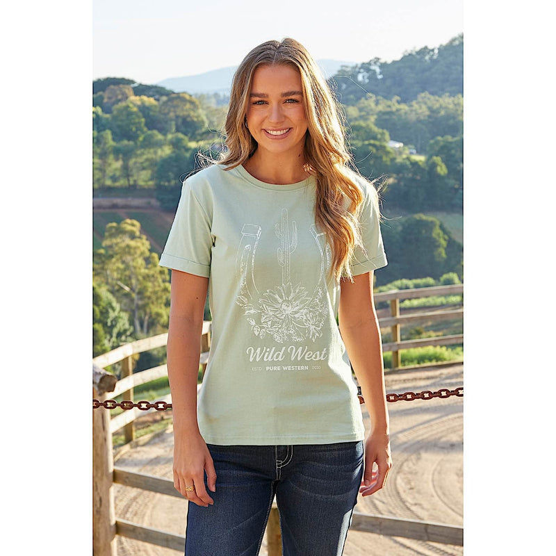 Pure Western Women’s Skylar Tee Green