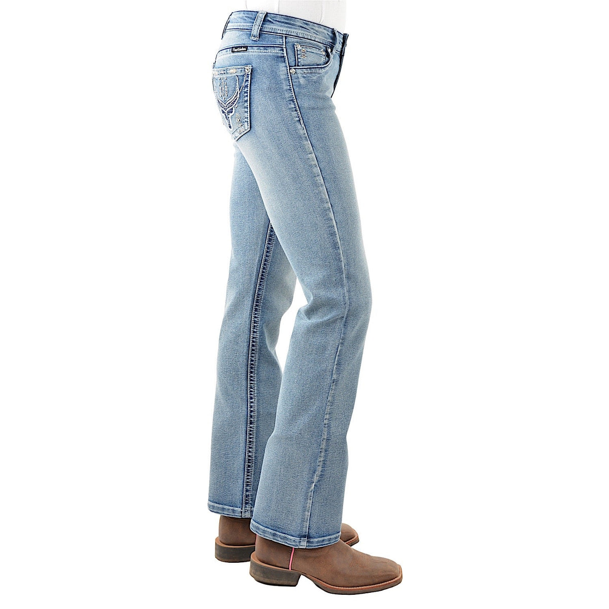 Pure Western Women’s Steer Boot Cut Jean 32’’ Leg Moonshine