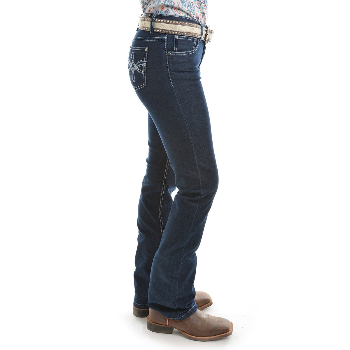 Pure Western Women’s Stella Boot Cut Jean 34’’ Leg Dark Night