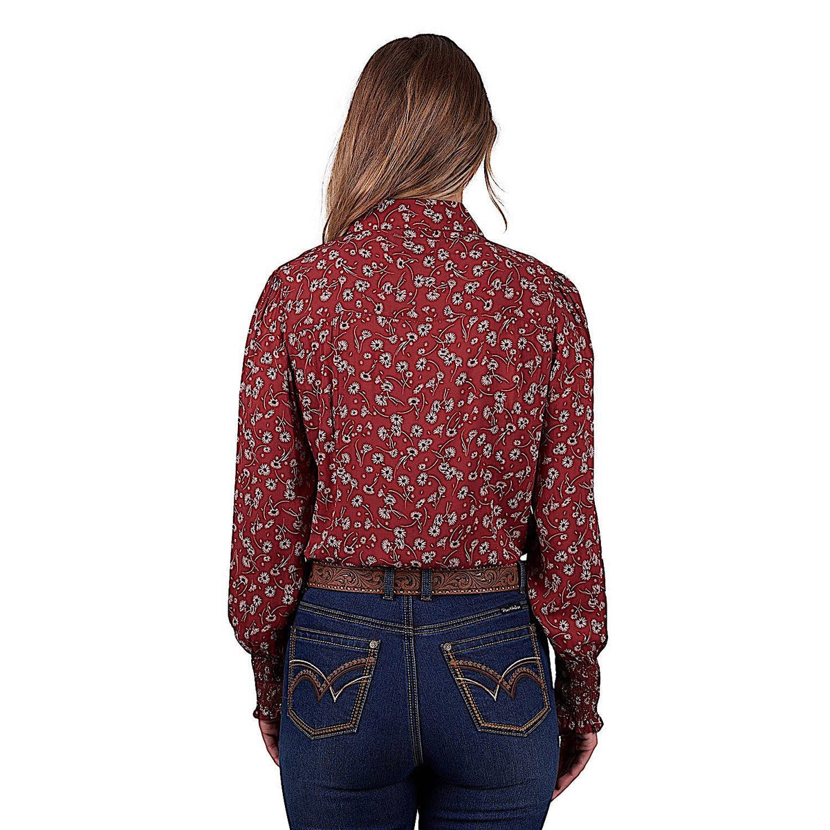 Pure Western Women’s Tahnee Print Shirt - Rust