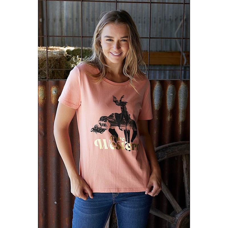 Pure Western Women’s Tatum Tee Coral