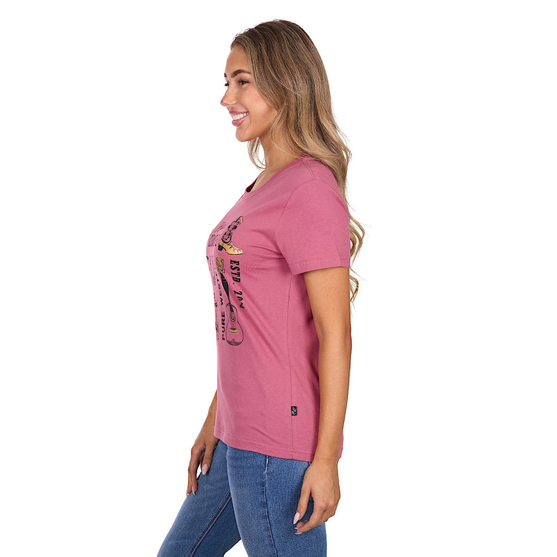 Pure Western Women’s Trinity T-Shirt - Raspberry