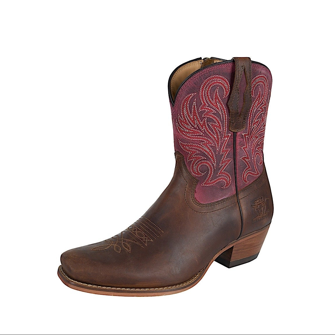 Pure Western Women’s Vegas Boot - Oily Brown/Plum