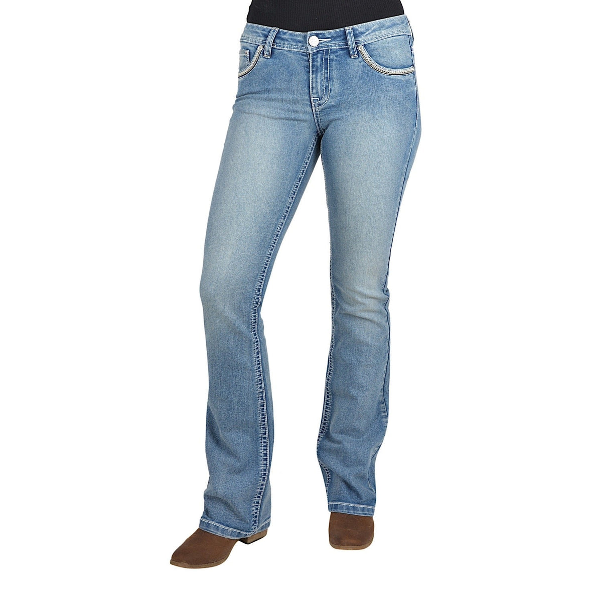 Pure Western Women’s Veronica Boot Cut Jean 34’’ Leg Moonshine
