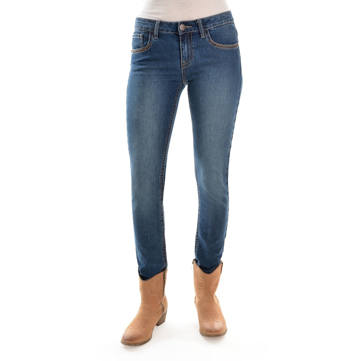 Pure Western Women’s Vivienne Skinny Leg Jean 32 Leg Dusk
