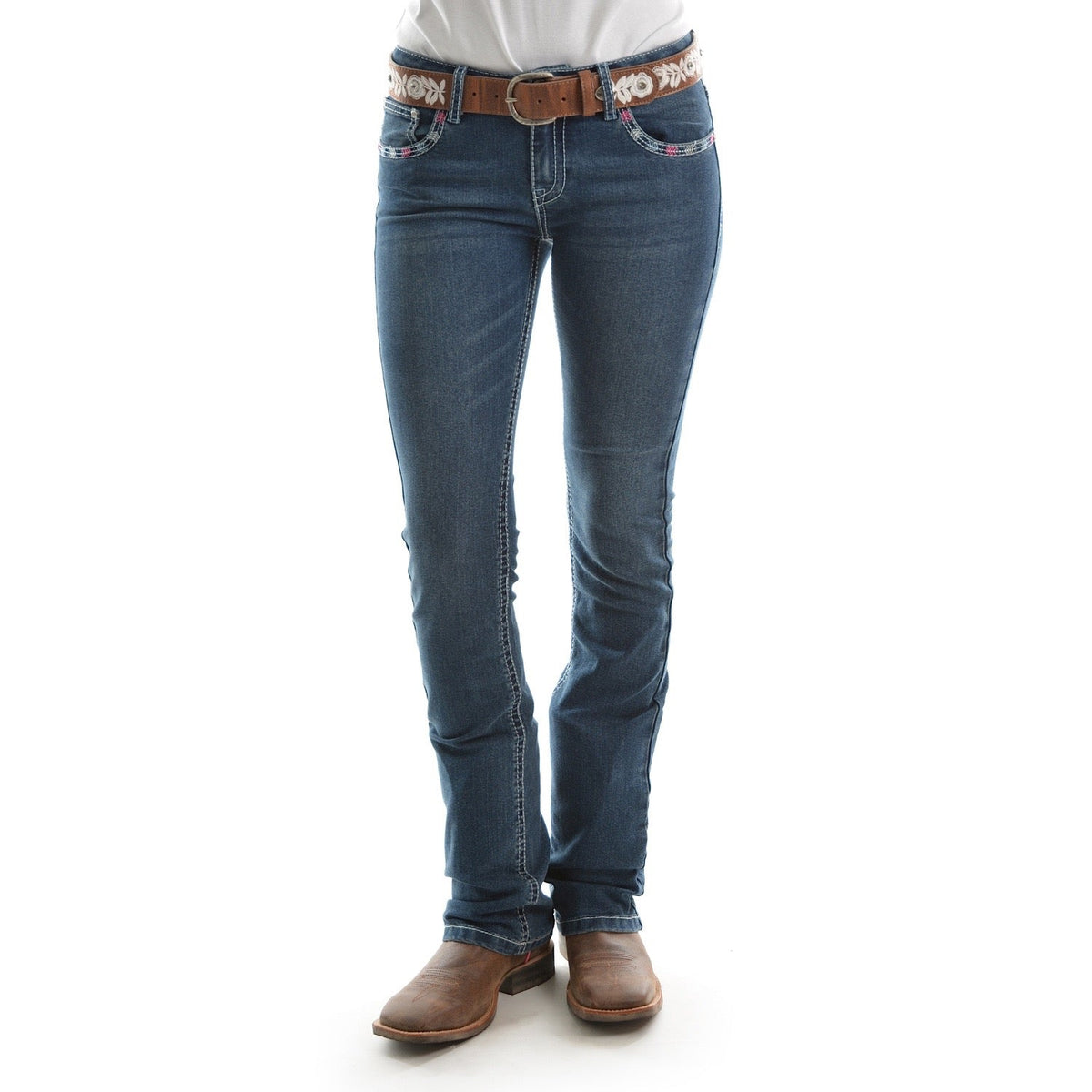 Pure Western Women’s Winona Boot Cut Jean 34’’ Leg Twilight