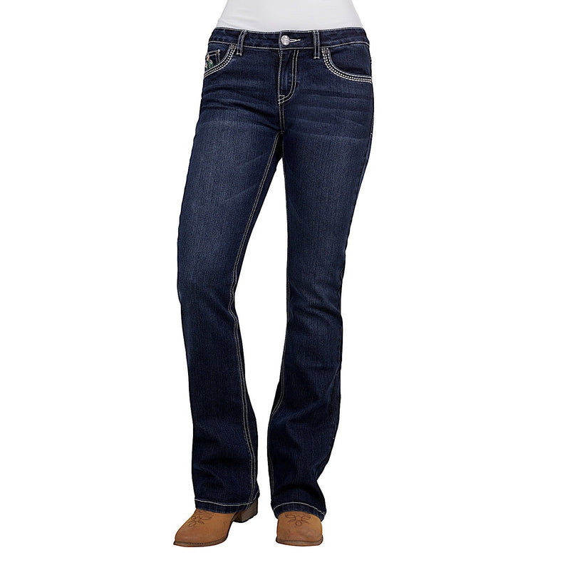 Pure Western Women’s Zoe Boot Cut Jean 34L Midnight