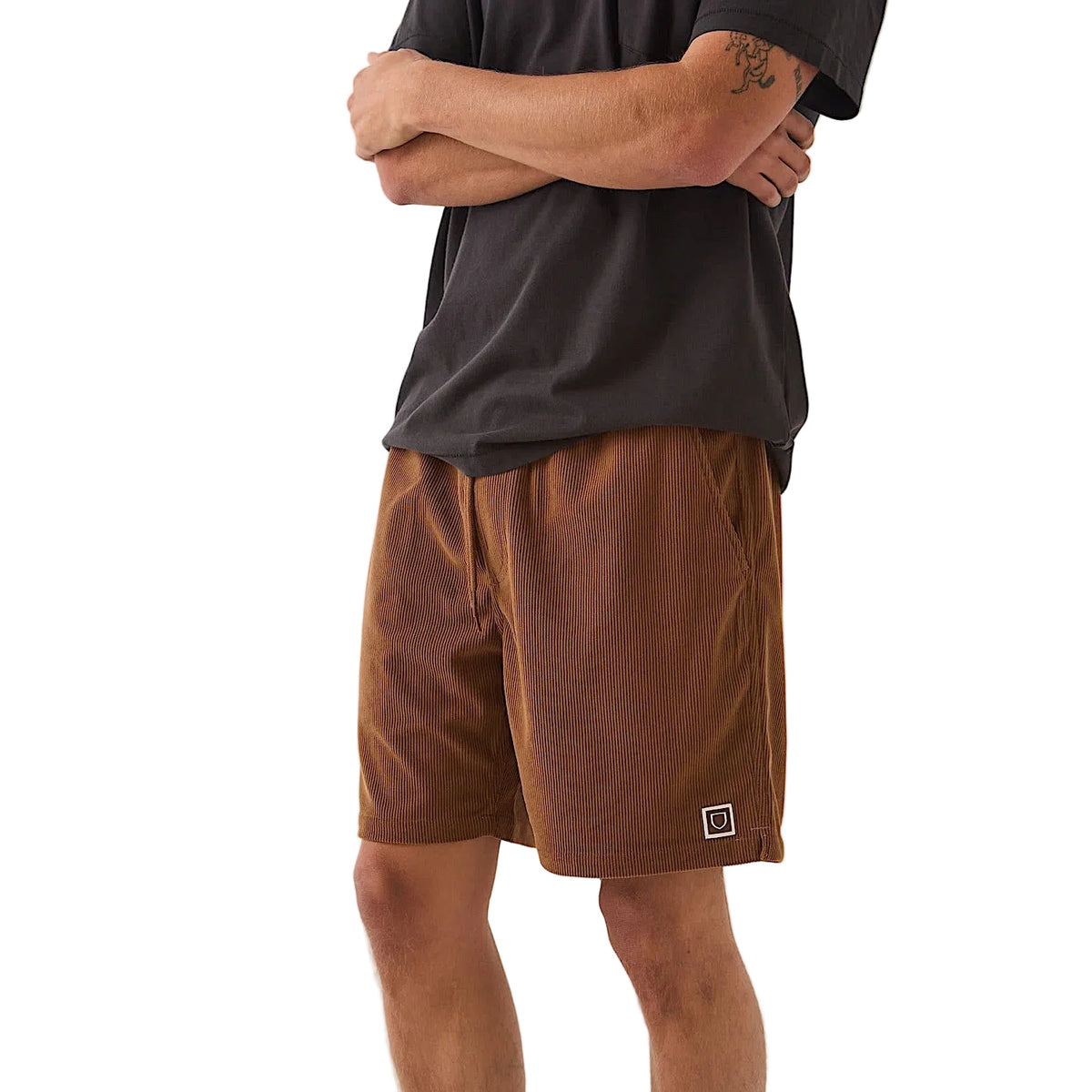 Brixton Men's Everyday Corduroy Short - Tobacco Brown