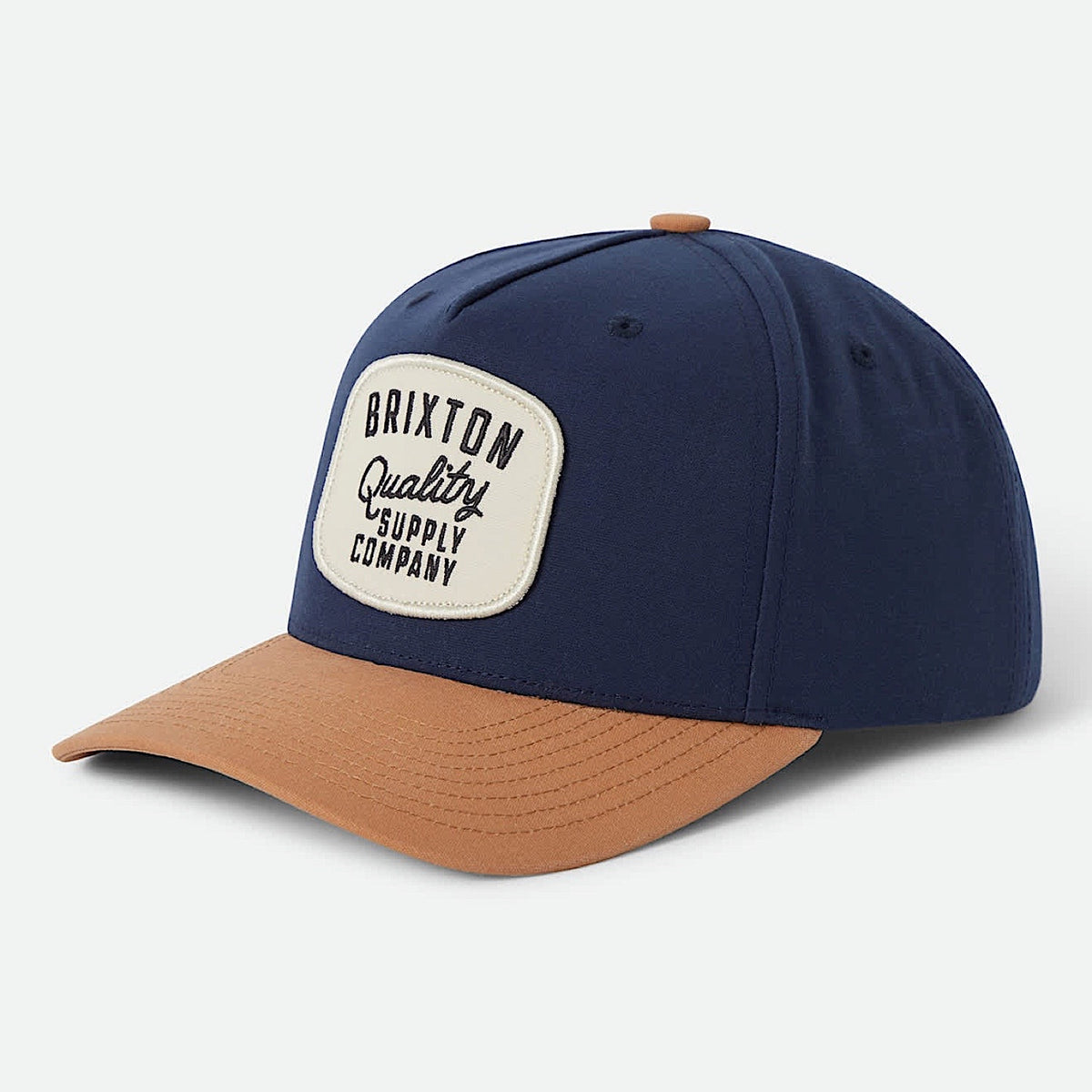 Brixton Hubal Snapback Cap - Washed Navy/Dusted Ochre