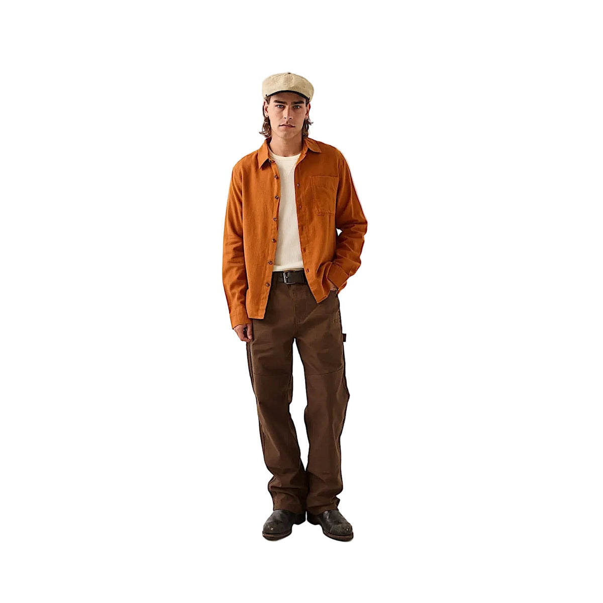 Brixton Men's Hasting LW Flannel - Caramel