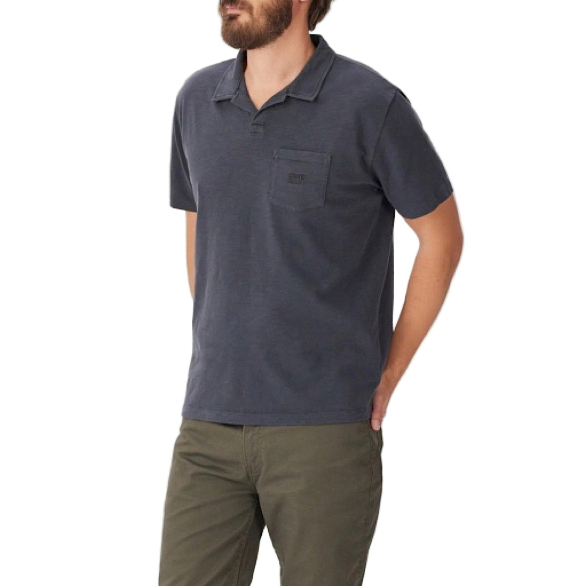RM Williams Mens Lorne Polo - Vintage Black