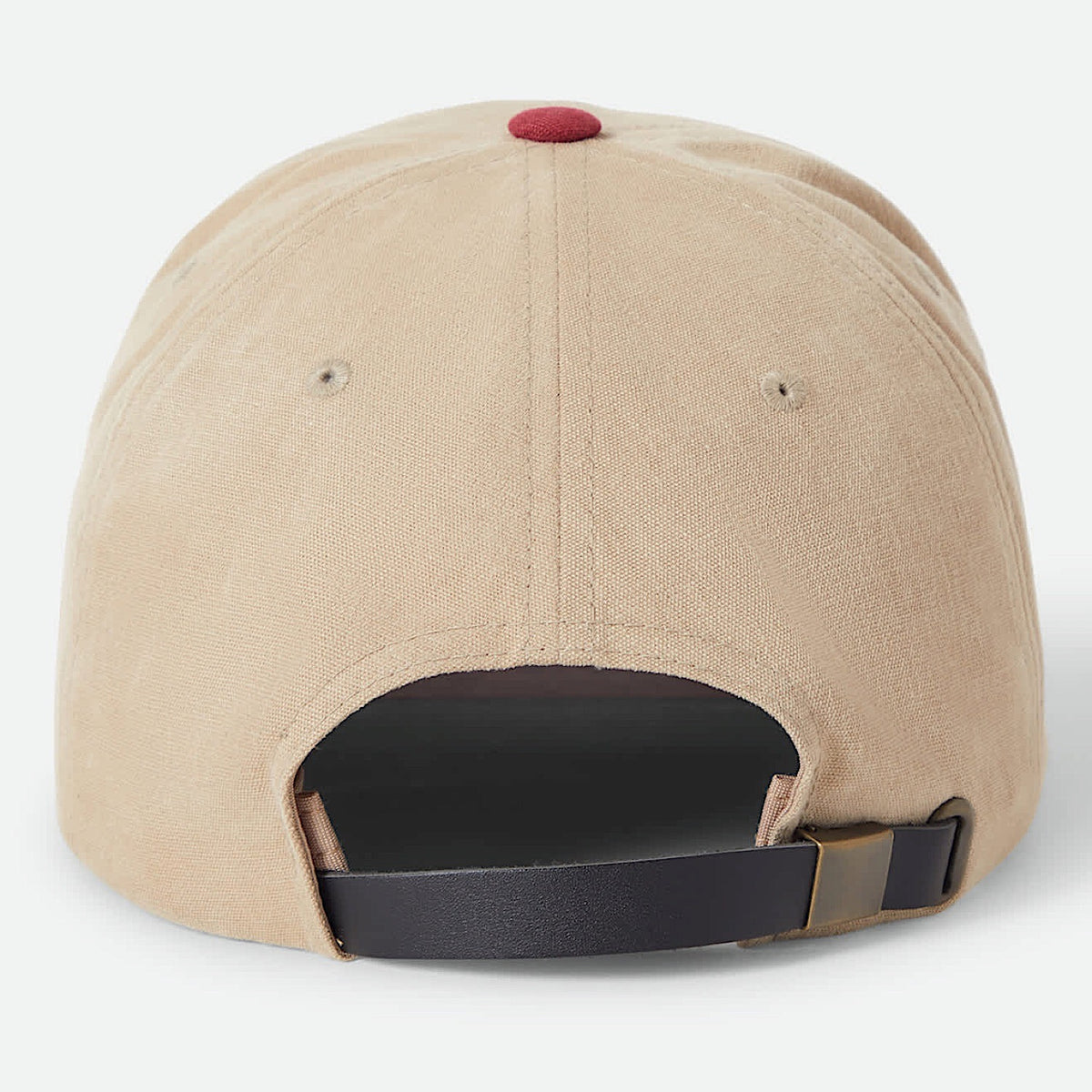 Brixton Big B Mid Profile Cap - Sand/Burgundy