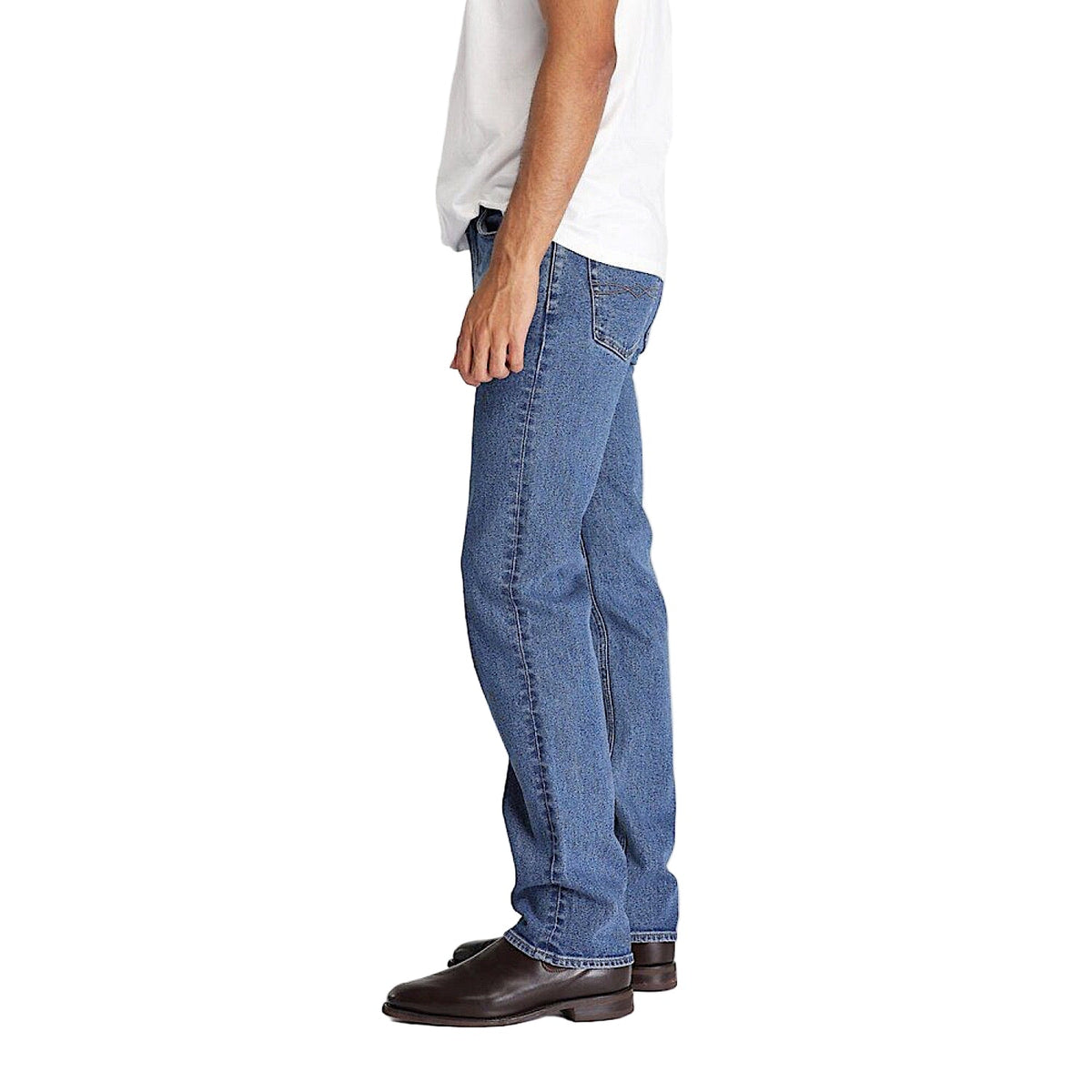 Riders By Lee Mens Classic Straight Stretch Jean - Stonewash