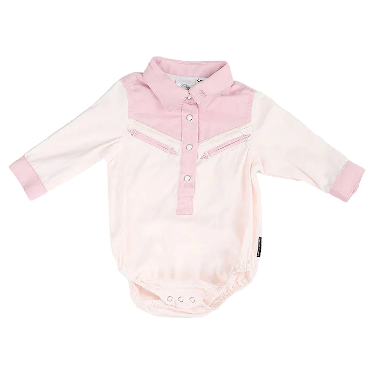 Ringers Western Babies Dusty Western Romper - Pink