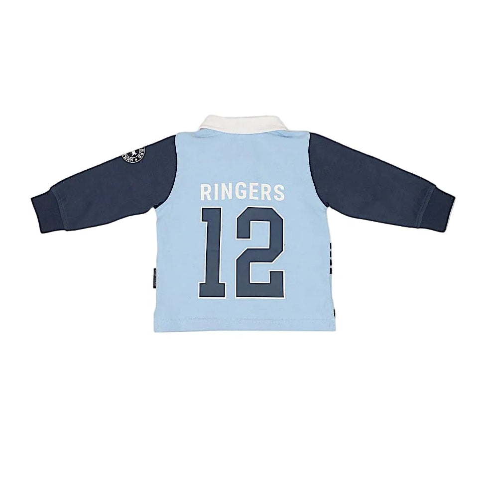 Ringers Western Babies Footy Roo Rugby Jersey - Blue