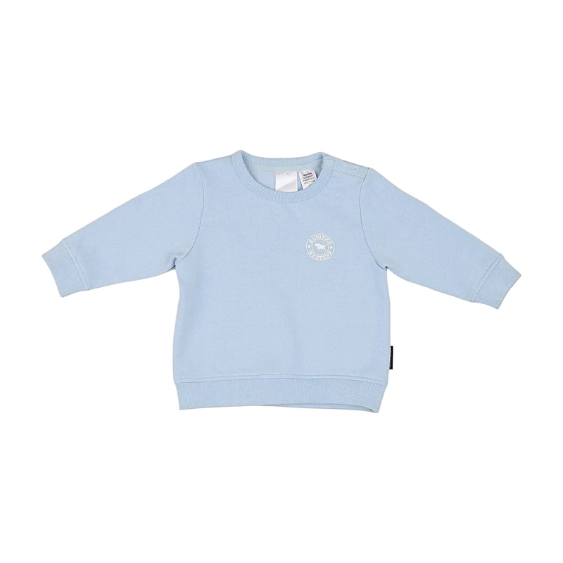 Ringers Western Babies Mini Ringer Signature Bull Fleece Pullover - Blue/White
