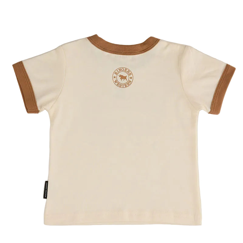 Ringers Western Bambino Ringer T-Shirt - Beige
