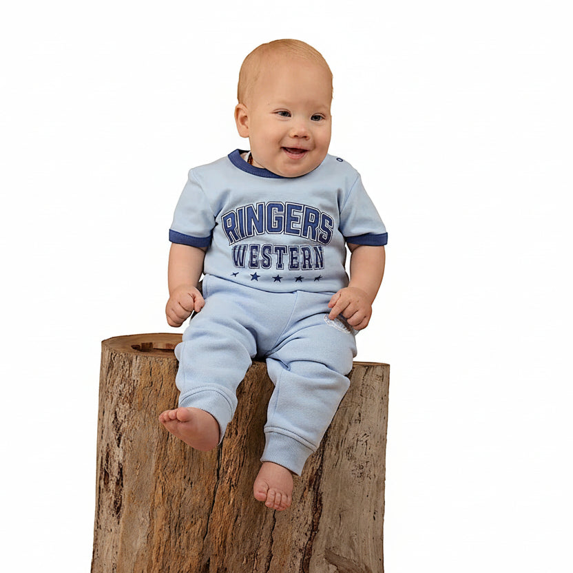 Ringers Western Bambino Ringer T-Shirt - Blue