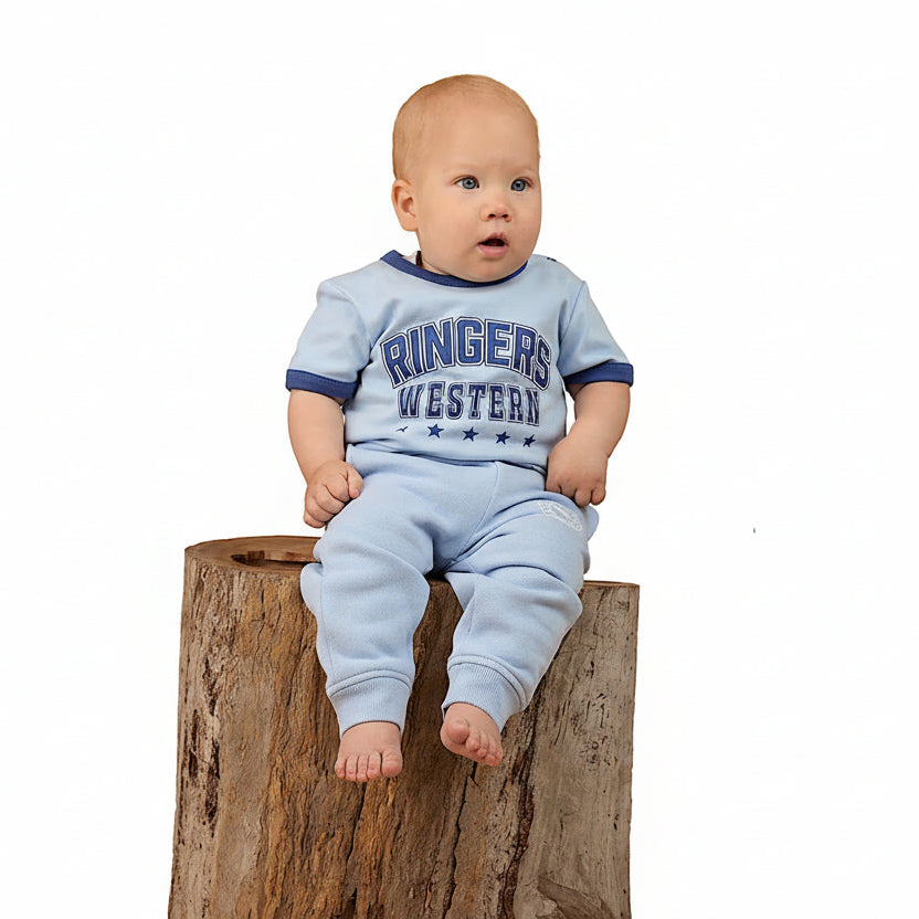 Ringers Western Bambino Ringer T-Shirt - Blue