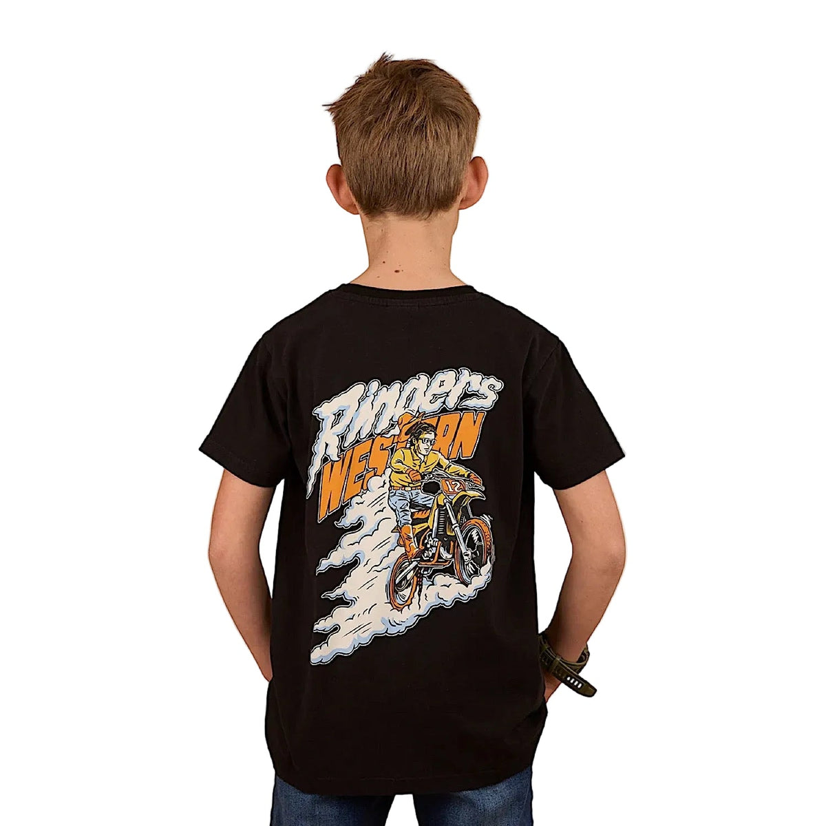 Ringers Western Boy’s Rip It Classic Fit T-Shirt - Black