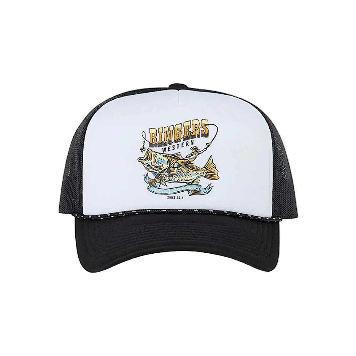 Ringers Western Bucking Barra Foam Cap - White/Black
