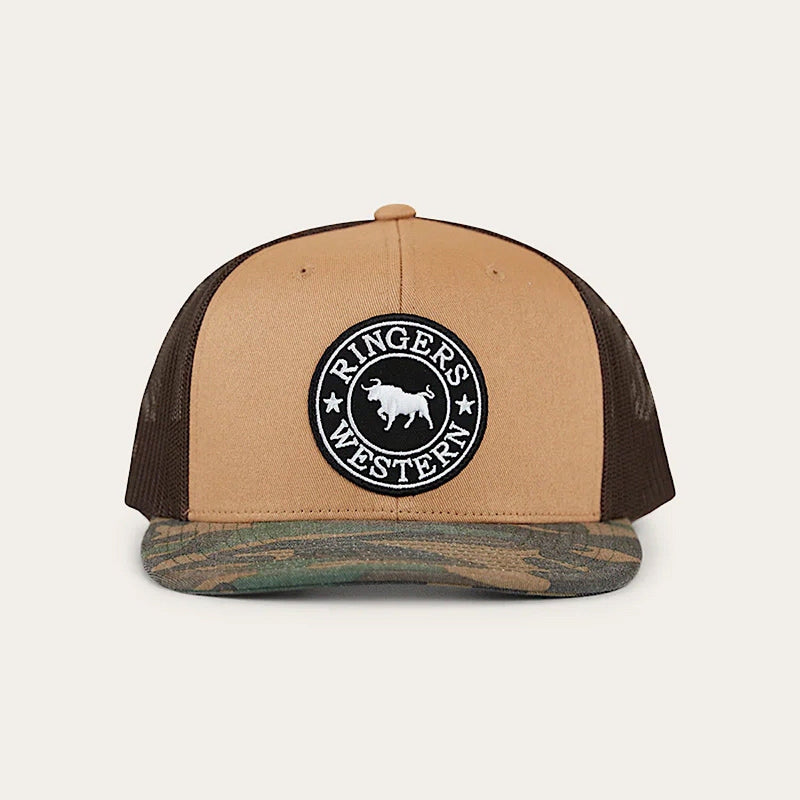 Ringers Western Dalby Flat Brim Trucker Cap - Sand