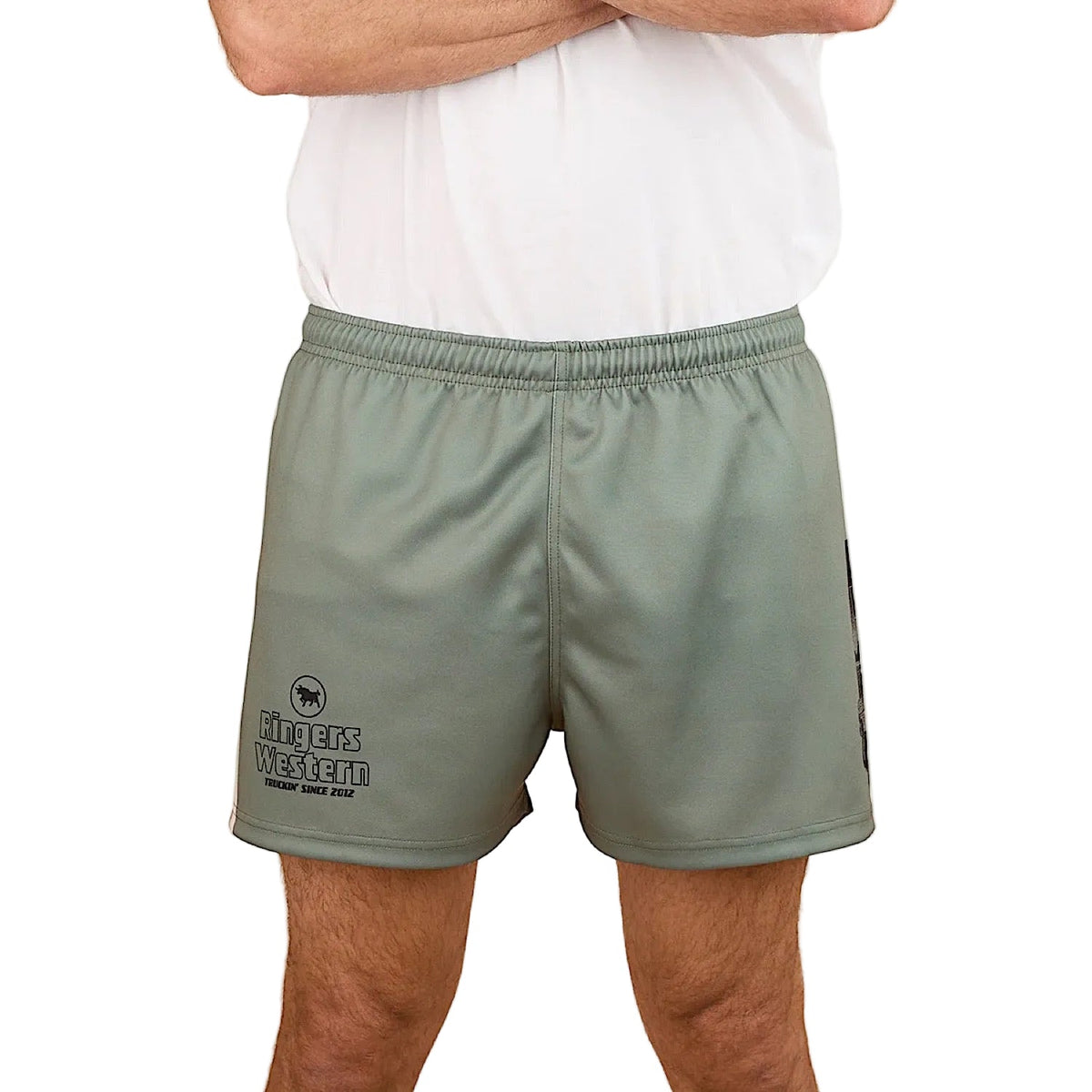 Ringers Western Get Your Truck On Footy Short - Military Green
