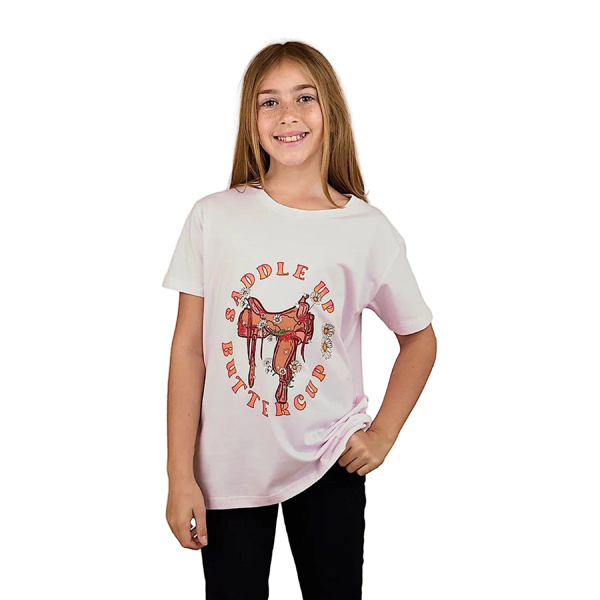 Ringers Western Girl’s Buttercup Classic Fit T-Shirt - Barely Pink