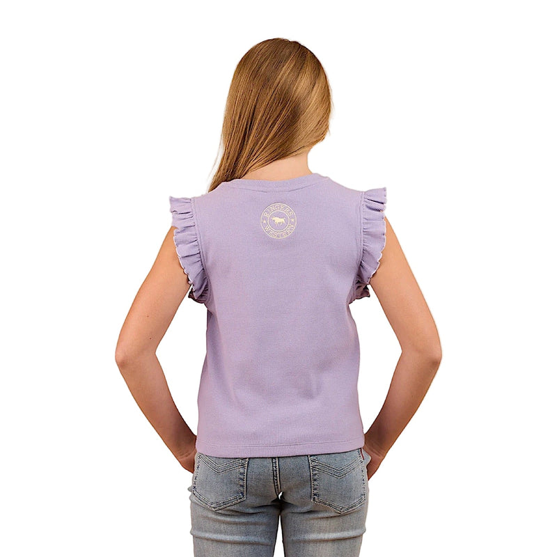 Ringers Western Girl’s Milana Rib Top - Violet