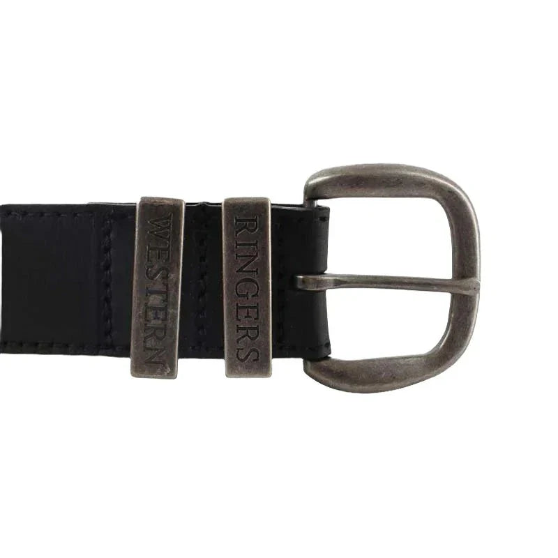 Ringers Western James Belt - Black / Silver