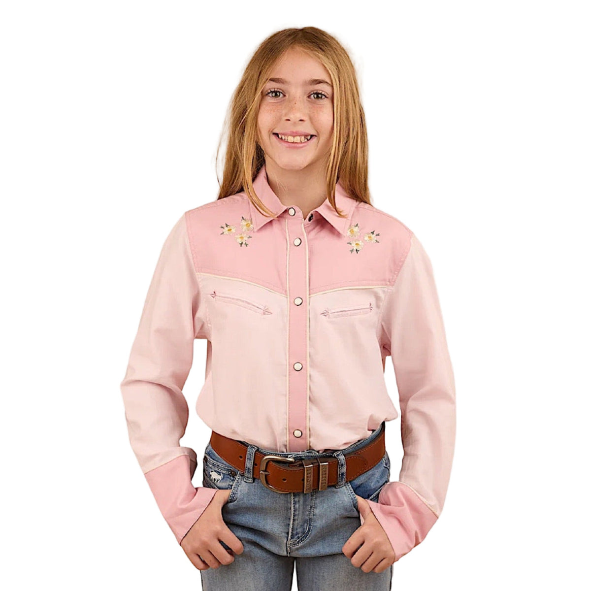 Ringers Western Kid’s Annie Western Shirt - Pink