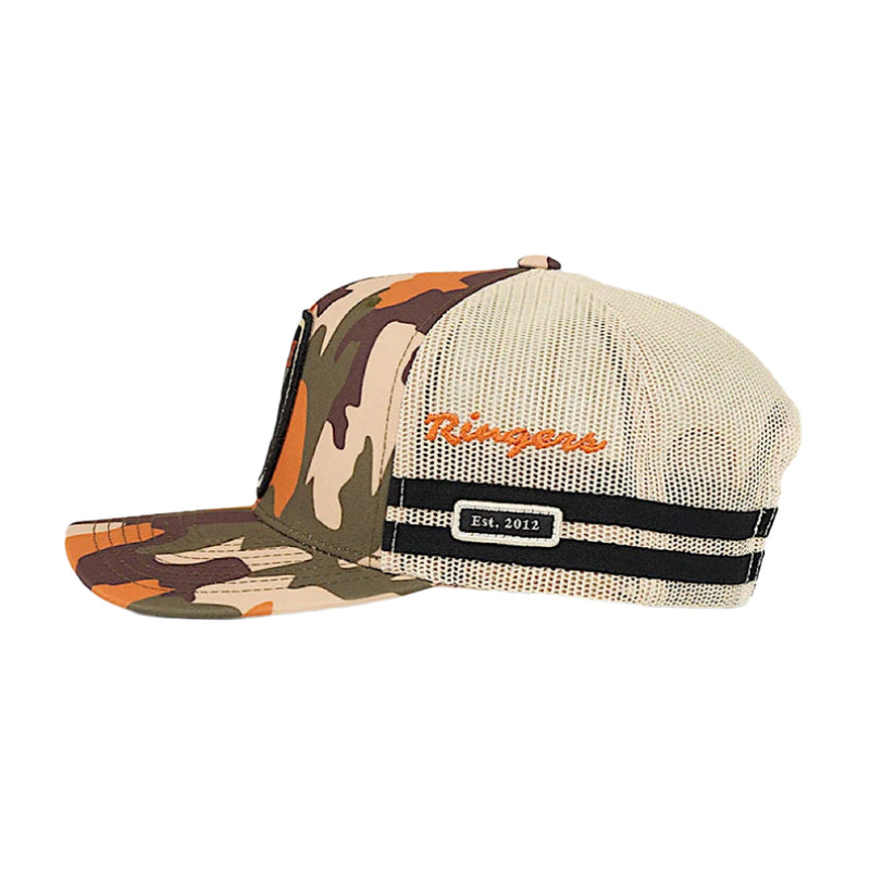 Ringers Western Kid’s Buck Trucker Cap - Orange Camo