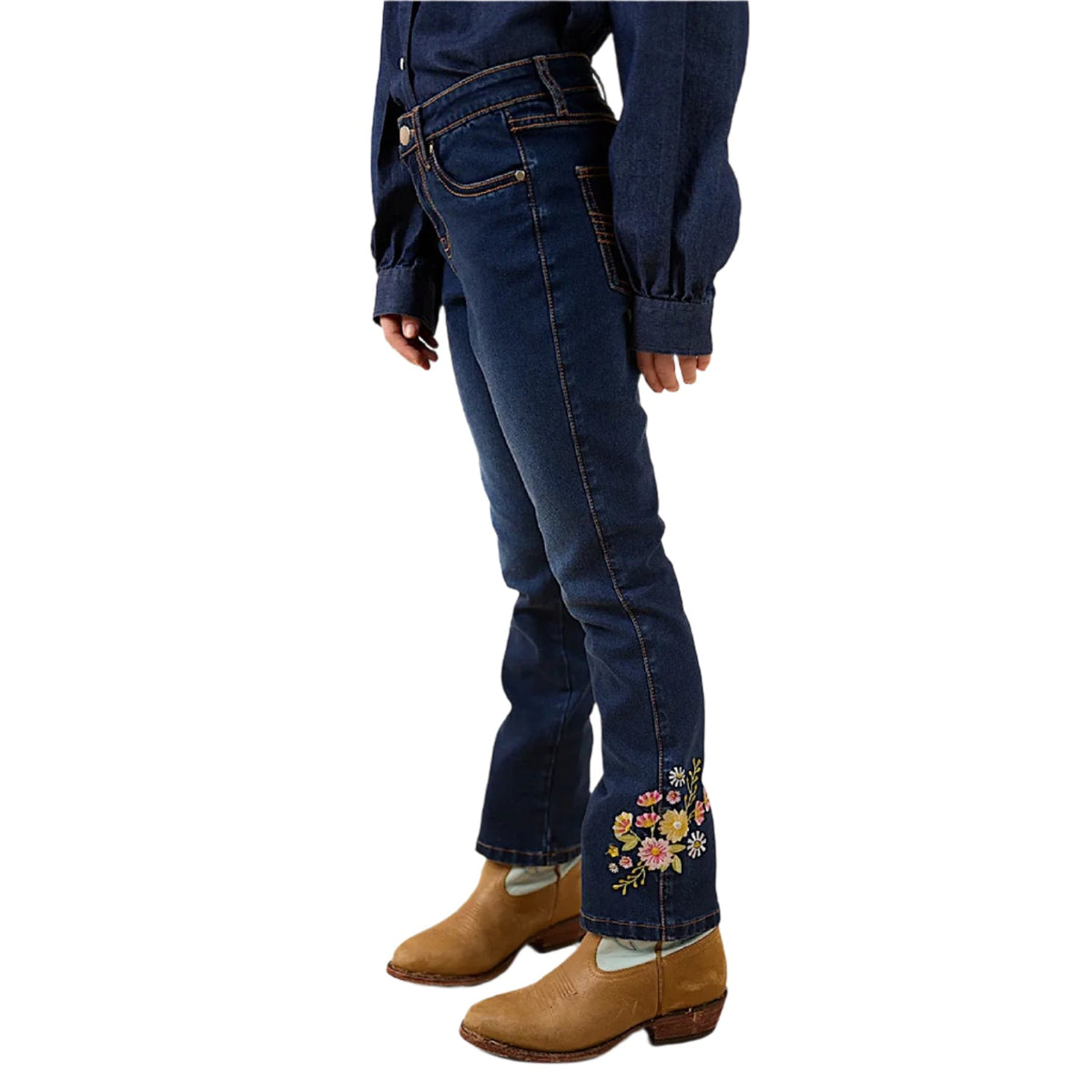 Ringers Western Kid’s Dahlia Bootleg Jean - Classic Blue