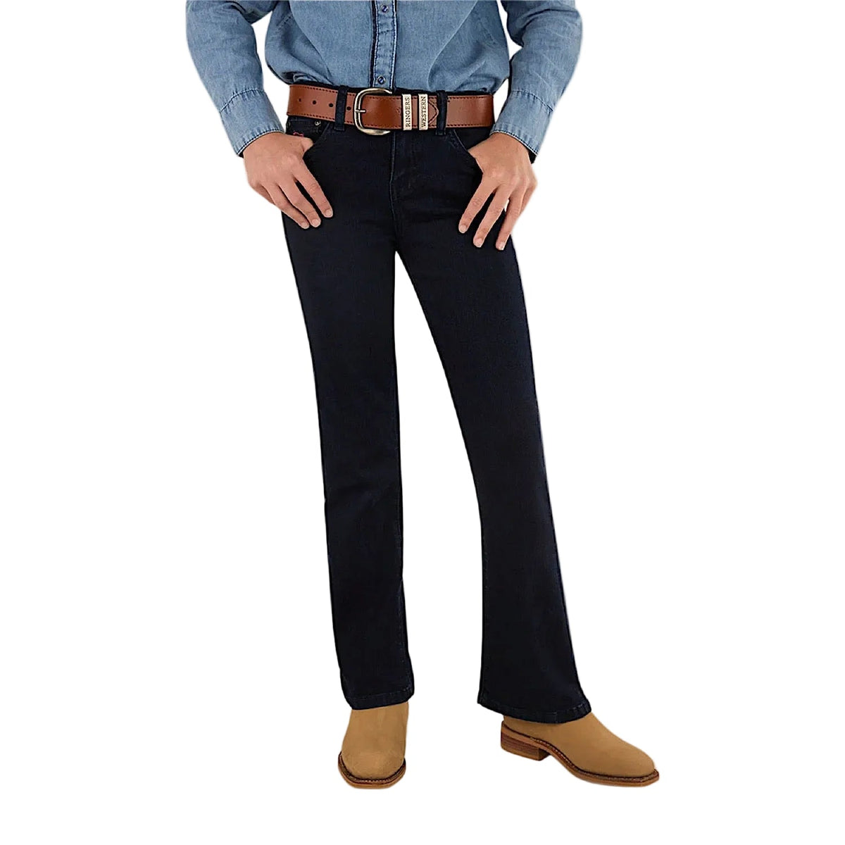 Ringers Western Kid’s Daphne Rodeo Bootleg Jean - Dark Blue