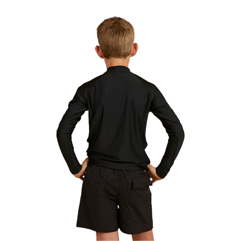 Ringers Western Kid’s Davey Swim Rashie - Black/White