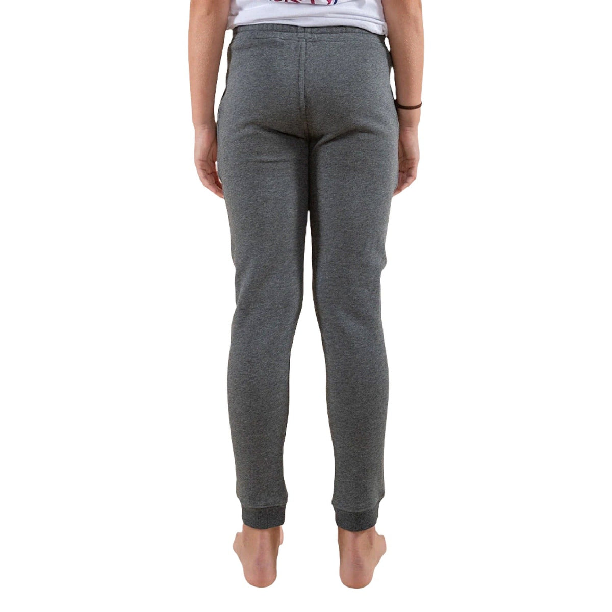 Ringers Western Kid’s Durango Trackpants Charcoal Marle With White Print