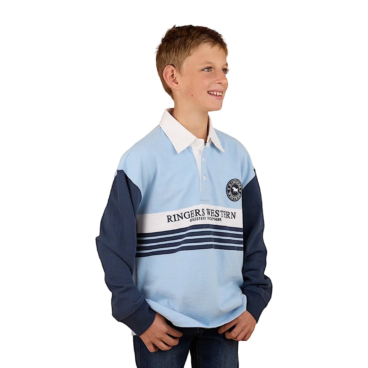 Ringers Western Kid’s Footy Roo Rugby Jersey - Blue