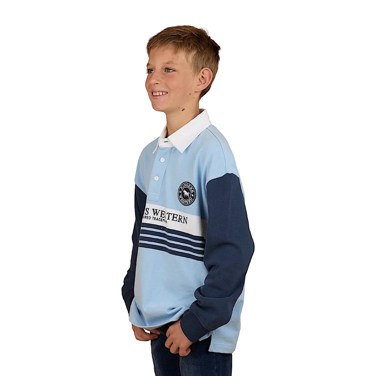 Ringers Western Kid’s Footy Roo Rugby Jersey - Blue