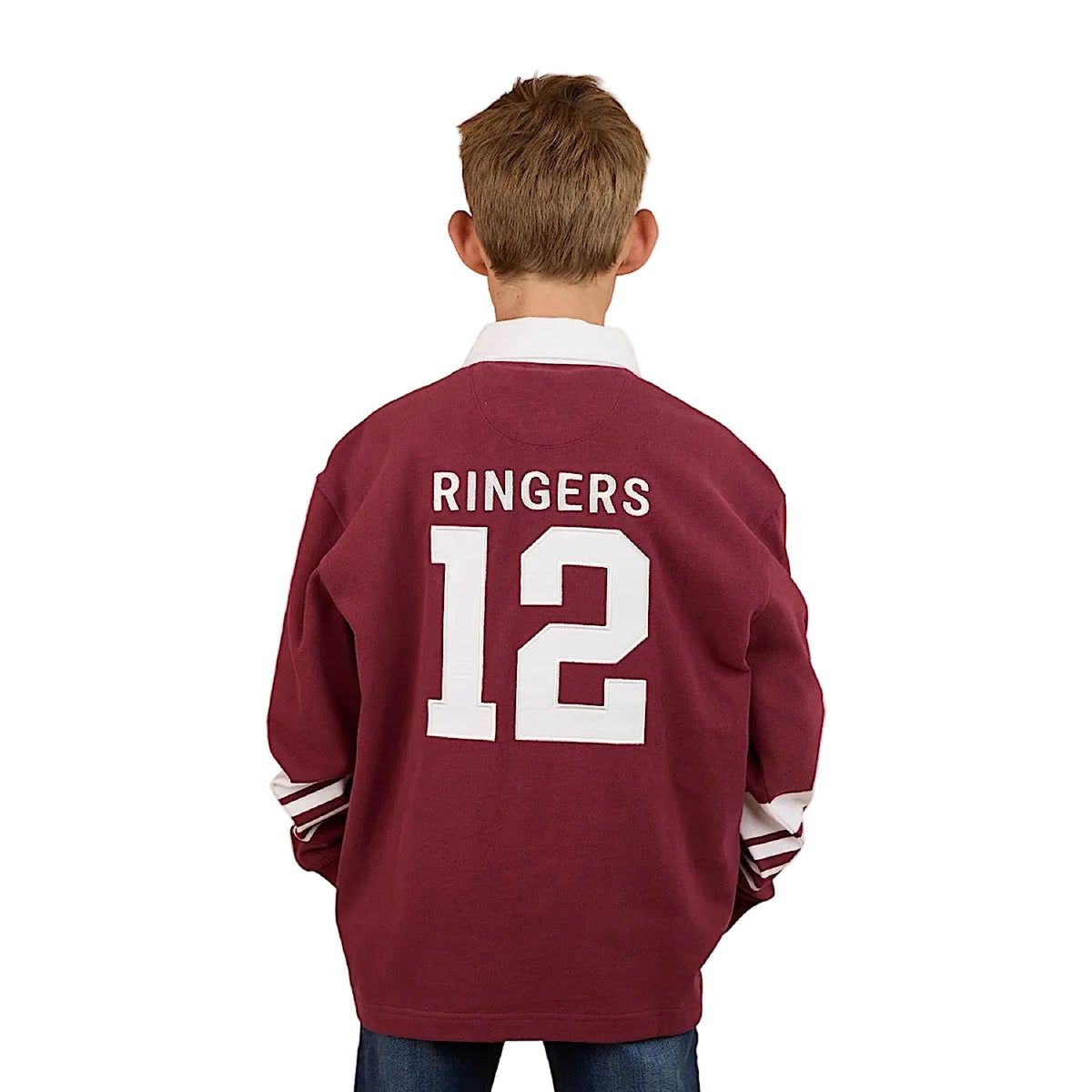Ringers Western Kid’s Footy Roo Rugby Jersey - Burgundy