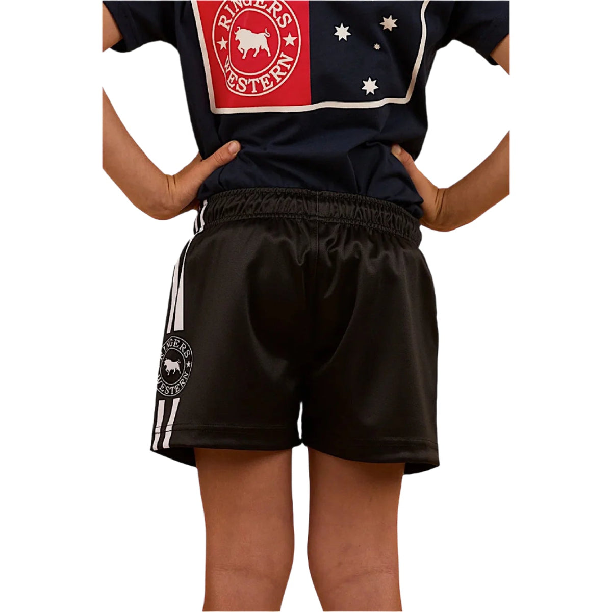 Ringers Western Kid’s Footy Short - Black