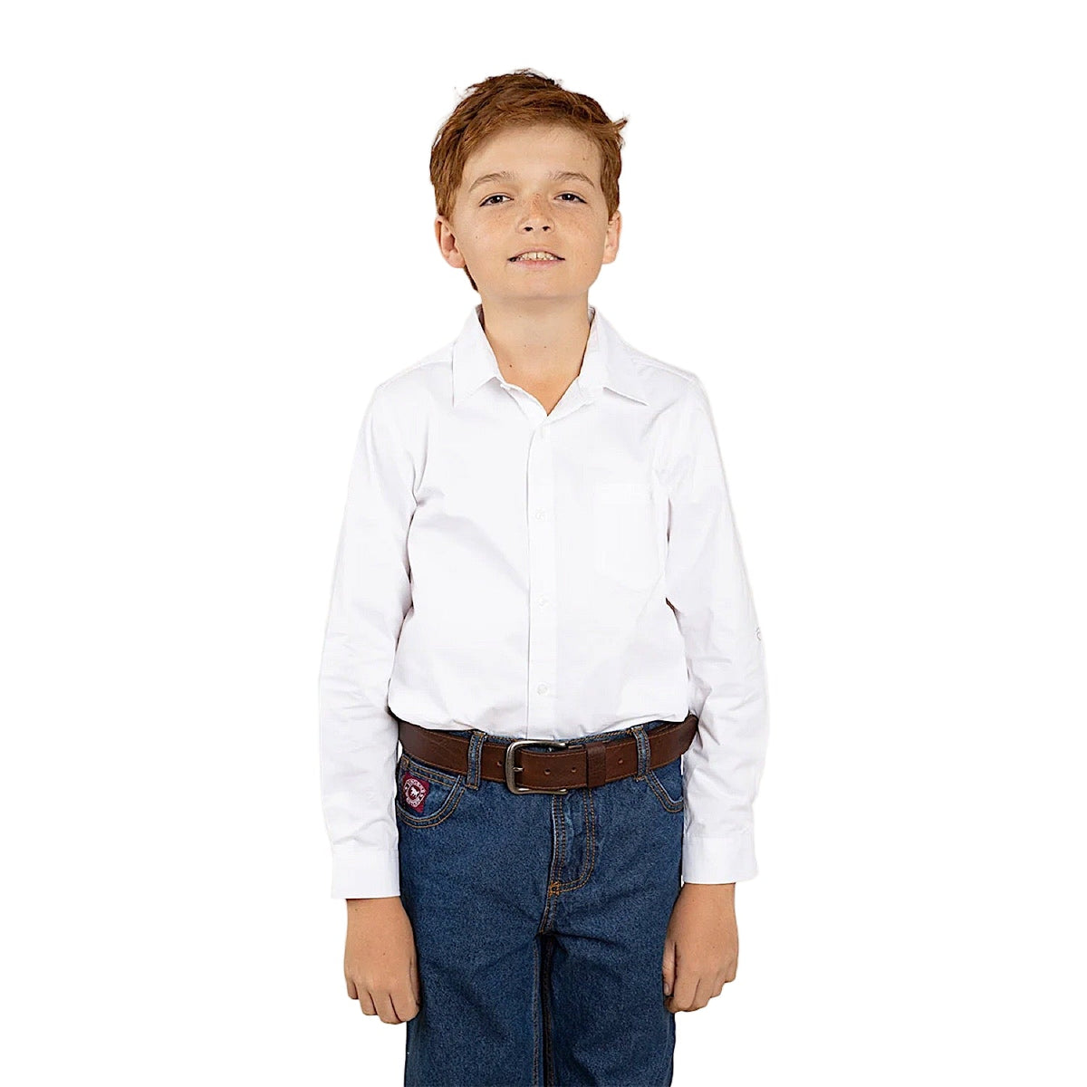 Ringers Western Kid’s Heritage Dress Shirt - White