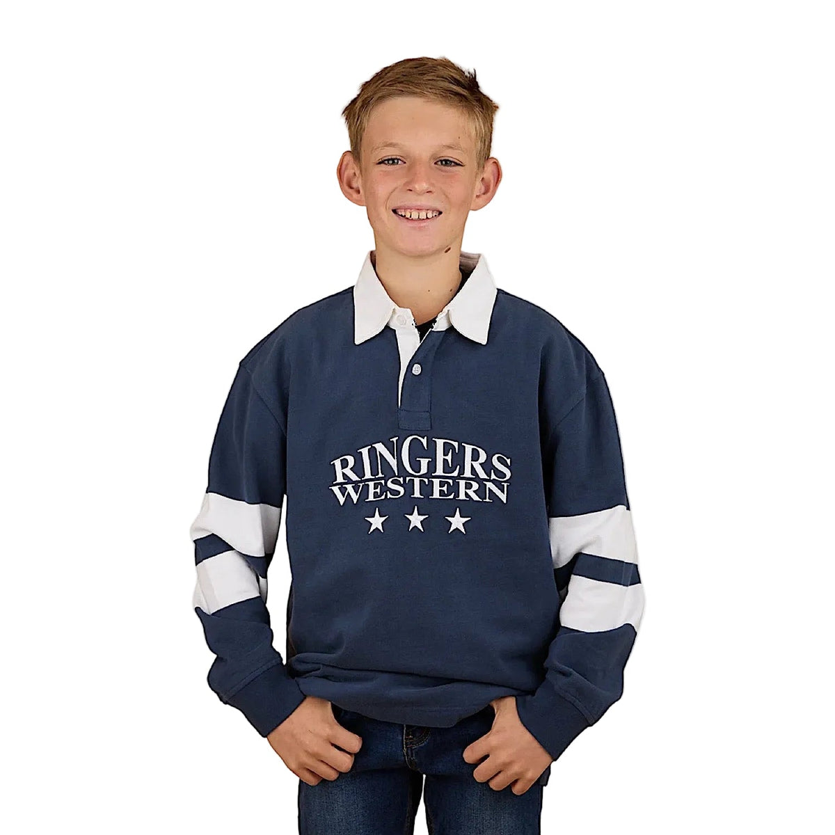 Ringers Western Kid’s Mascot Rugby - White/Navy