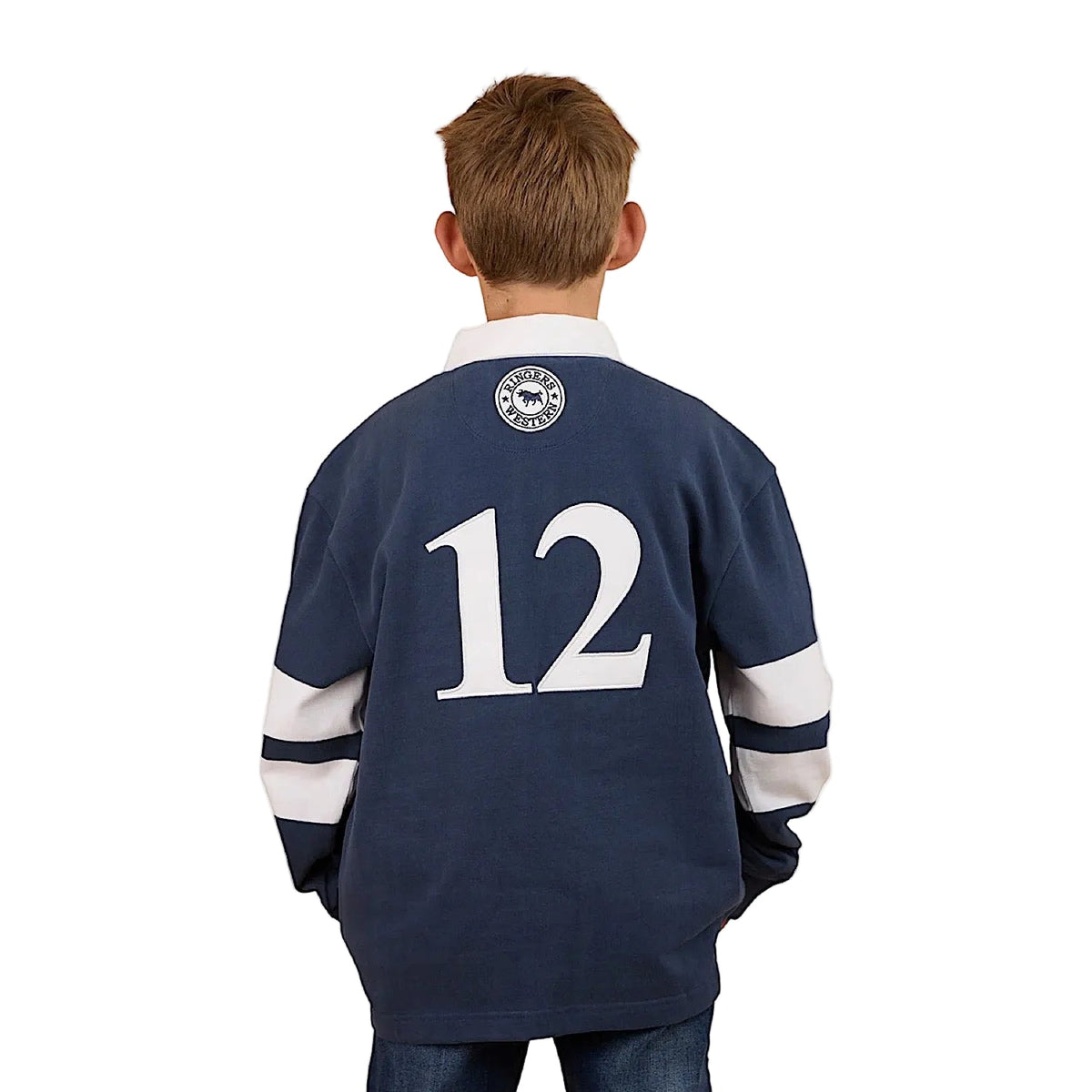 Ringers Western Kid’s Mascot Rugby - White/Navy