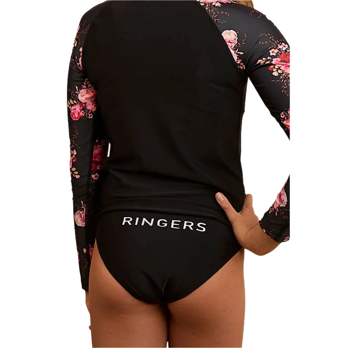 Ringers Western Kid’s May Swim Bottom - Black/Silver