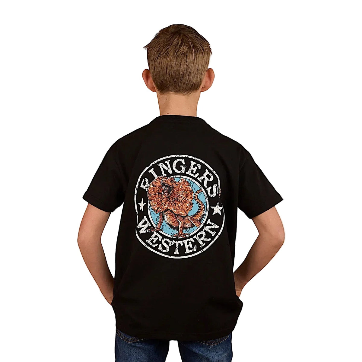 Ringers Western Kid’s Outta Towner Classic Fit T-Shirt - Black
