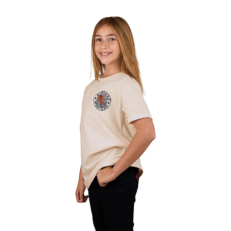Ringers Western Kids Outta Towner Classic Fit T-Shirt - Off White